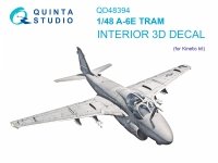 Quinta Studio QD48394 A-6E TRAM 3D-Printed & coloured Interior on decal paper (Kinetic) 1/48
