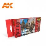 AK Interactive AK3270 FRENCH UNIFORM COLORS FIGURE SERIES SET 6x17ml