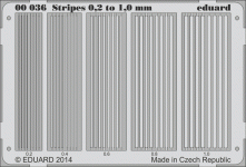Eduard 00036 Stripes 0.2 to 1 mm