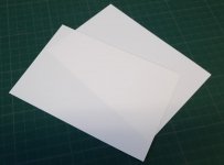 Omask 90003 White polystyrene board 0,5 mm (105x148 mm) 2 pcs