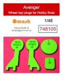 Omask 748105 Avenger wheel bay plugs (for Hobby Boss) 1/48