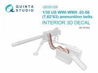 Quinta Studio QD35129 US WWI-WWII .03-06 ammunition belts (All kits) 1/35