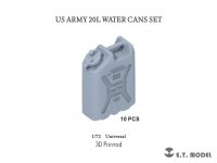 E.T. Model P72-003 US ARMY 20L WATER CANS SET ( 3D Print ) 1/72