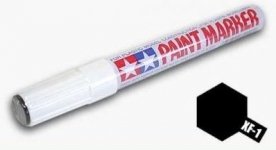 Tamiya 89301 Black Paint Marker (XF-1 Flat)
