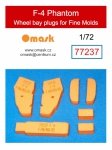 Omask 77237 F-4 Phantom wheel bay plugs (for Finemolds) 1/72