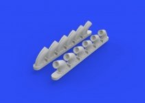 Eduard 648271 P-40B exhaust stacks  AIRFIX 1/48 