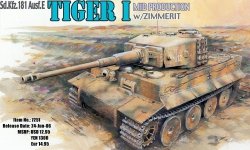 Dragon 7251 Tiger-I Mid w/Zimmerit (1:72)