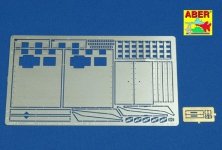 Aber 16005 Rear fenders for Tiger I, Ausf.E - Early version (1:16)