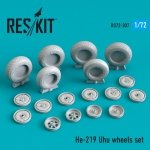 RESKIT RS72-0307 He-219 Uhu wheels set 1/72