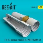 RESKIT RSU32-0012 F-5E / RF-5E exhaust nozzles for KITTY HAWK Kit 1/32