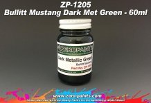 Zero Paints ZP-1205 Bullit Mustang - Dark Met Green Paint 60ml