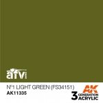 AK Interactive AK11335 Nº1 Light Green (FS34151) 17ml