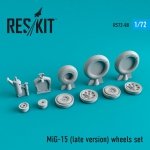RESKIT RS72-0080 MIG-15 (LATE VERSION) WHEELS SET 1/72