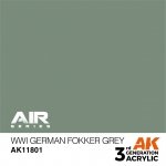 AK Interactive AK11801 WWI GERMAN FOKKER GREY – AIR 17ml