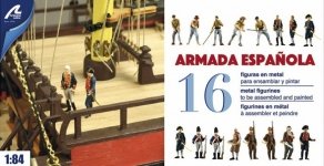ARTESANIA LATINA 22901F Metalowe Figurki Hiszpańska Armada - 16 figurek 1/84