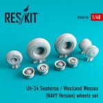 RESKIT RS48-0054 Uh-34 Seahorse / westland wessex (NAVY Version) wheels set 1/48