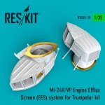 RESKIT RSU35-0028 MI-24 (V,VP) ENGINE EFFLUX SCREEN (EES) SYSTEM FOR TRUMPETER KIT 1/35