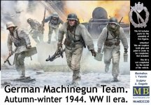 Master Box 35220 German Machine Gun Team. Autumn-Winter 1944. WWII era. 1/35
