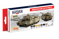 Hataka HTK-AS77 Modern British Army & RAF AFV paint set (8x17ml)