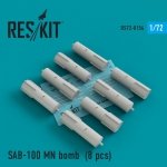 RESKIT RS72-0154 SAB-100 MN BOMBS (8 PCS) 1/72