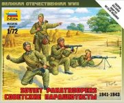 Zvezda 6138 Soviet Paratroopers (1941-1943) Art of Tactic 1/72
