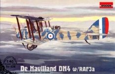 Roden 432 De Havilland DH4 w/RAF3a