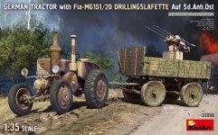 MiniArt 53008 GERMAN TRACTOR with Fla-MG151/20 DRILLINGSLAFETTE Auf Sd.Anh.Ost 1/35