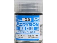 Gunze Sangyo BN02 Acrysion Base Color - Grey 18ml