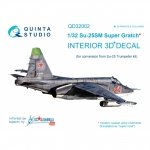Quinta Studio QD32002 Su-25SM 3D-Printed & coloured Interior on decal paper (for Trumpeter kit) 1/32