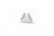Eduard 672408 Spitfire Mk. V three-stacks exhaust rounded PRINT Tamiya 1/72