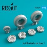 RESKIT RS72-0270 Ju-88 wheels set  type 1 1/72
