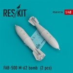 RESKIT RS48-0134 FAB-500 M-62 bomb (2 pcs) 1/48