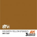 AK Interactive AK11337 Nº6 Earth Yellow (FS30257) 17ml