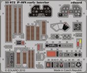 Eduard 33072 P-40N early interior S.A. for HASEGAWA 1/32