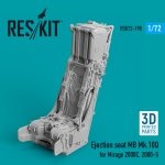RESKIT RSU72-0198 EJECTION SEAT MB MK.10Q FOR MIRAGE 2000C, 2000-5 (3D PRINTED) 1/72