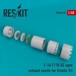 RESKIT RSU48-0088 F-16 (F110-GE) open exhaust nozzle for Kinetic kit 1/48