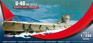 Mirage Hobby 350504 U-40 IXA [turm I] Niemiecki Okręt Podwodny 1:350