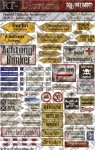 RT-Diorama 35843 Printed Accessories: Signs Germany 1/35