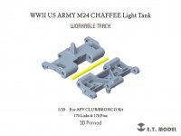 E.T. Model P35-037 WWII US ARMY M24 CHAFFEE Light Tank Workable Track ( 3D Printed ) 1/35