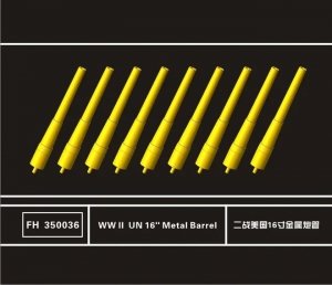 Flyhawk FH350036 WWII USN 16 Metal Barrels (9 Pcs.) 1/350