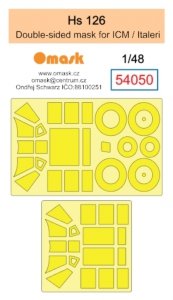 Omask 54050 Hs 126 double-sided mask (for ICM / Italeri) 1/48
