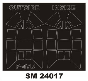 Montex SM24017 P-47D RAZORBACK Kinetic 1/24