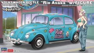 Hasegawa SP665-52465 Volkswagen Beetle Type 1 (1966) Rio Asaka w/ Figure 1/24