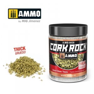 AMMO of Mig Jimenez 8430 CREATE CORK Desert Stone Thick 100ml