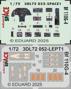 Eduard 3DL72052 Bf 110G-4 SPACE Eduard 1/72