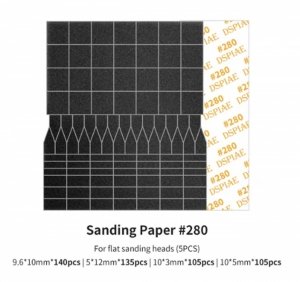 DSPIAE SP-ES02 Sanding Paper 280 Grit