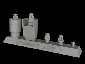 Panzer Art RE35-182 German “Command” vehicles antenna set 1/35