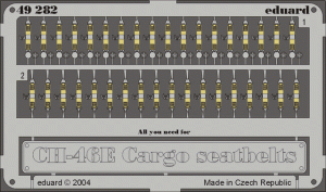 Eduard 49282 CH-46E/ D seatbelts cargo type 1/48 Academy