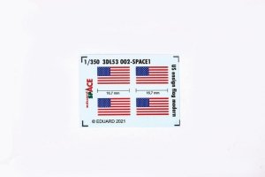 Eduard 3DL53002 US ensign flag modern SPACE 1/350