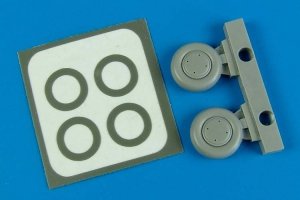 Aires 7277 P-40B wheels paint mask 1/72 Airfix